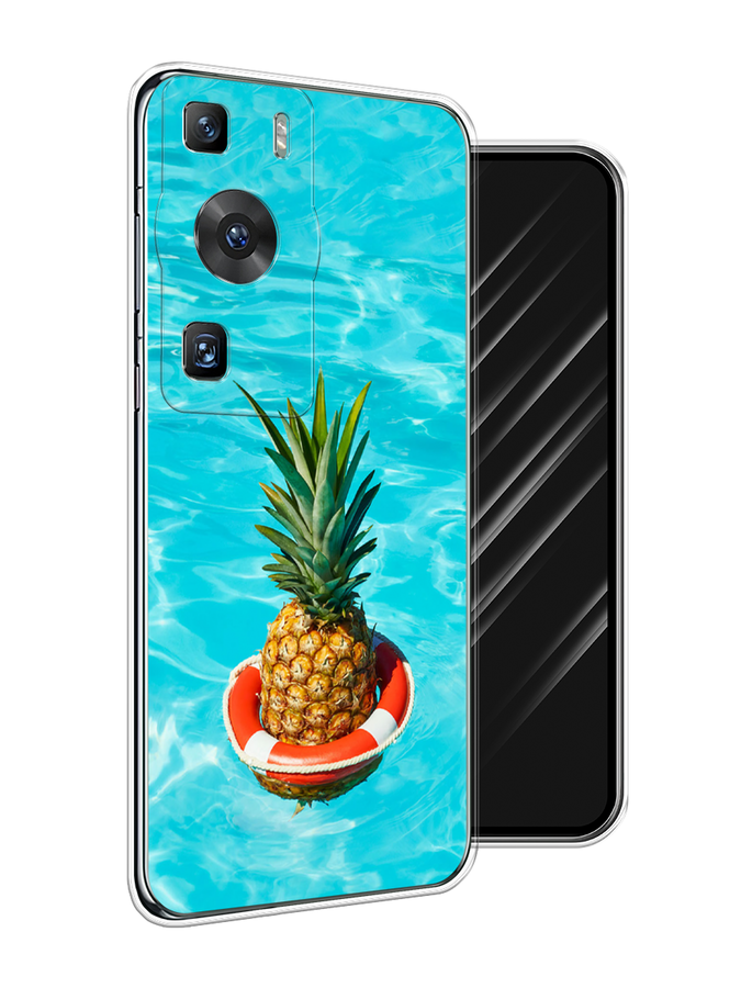 

Чехол Awog на Huawei P60/P60 Pro "Ананас в бассейне", Бирюзовый, 6121150-10