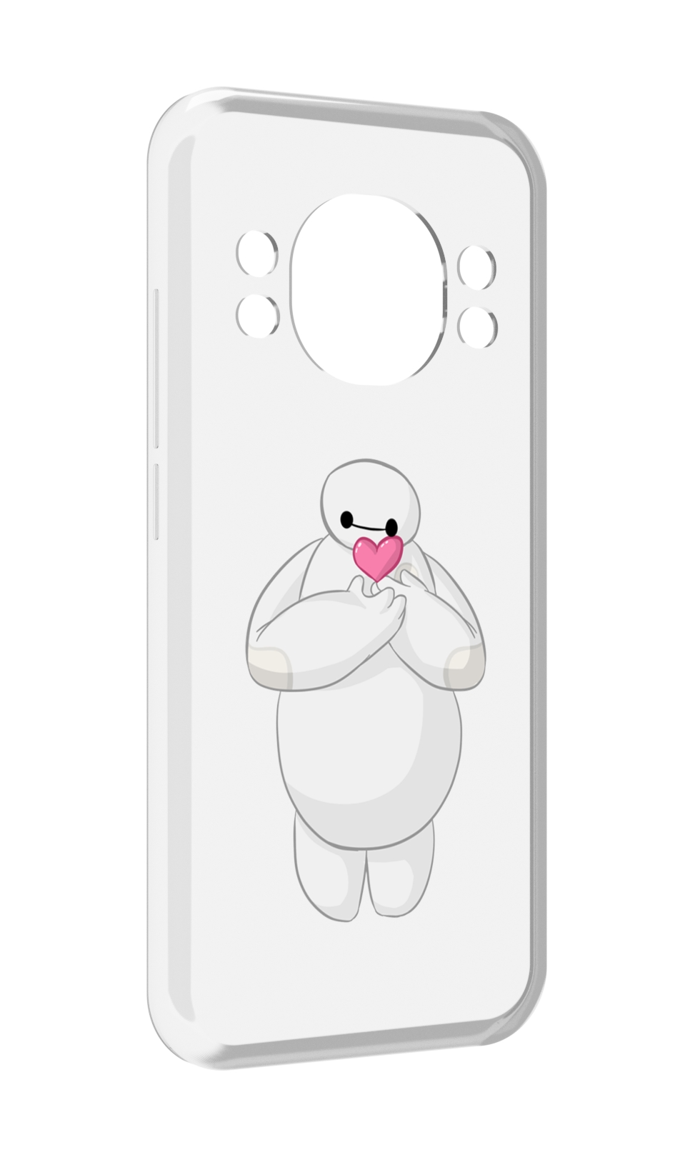 

Чехол MyPads снеговик-с-сердечком для Doogee S98 / S98 Pro, Прозрачный, Tocco