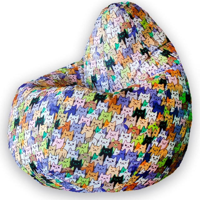 

Кресло Мешок Груша Котята Оксфорд L, Люкс