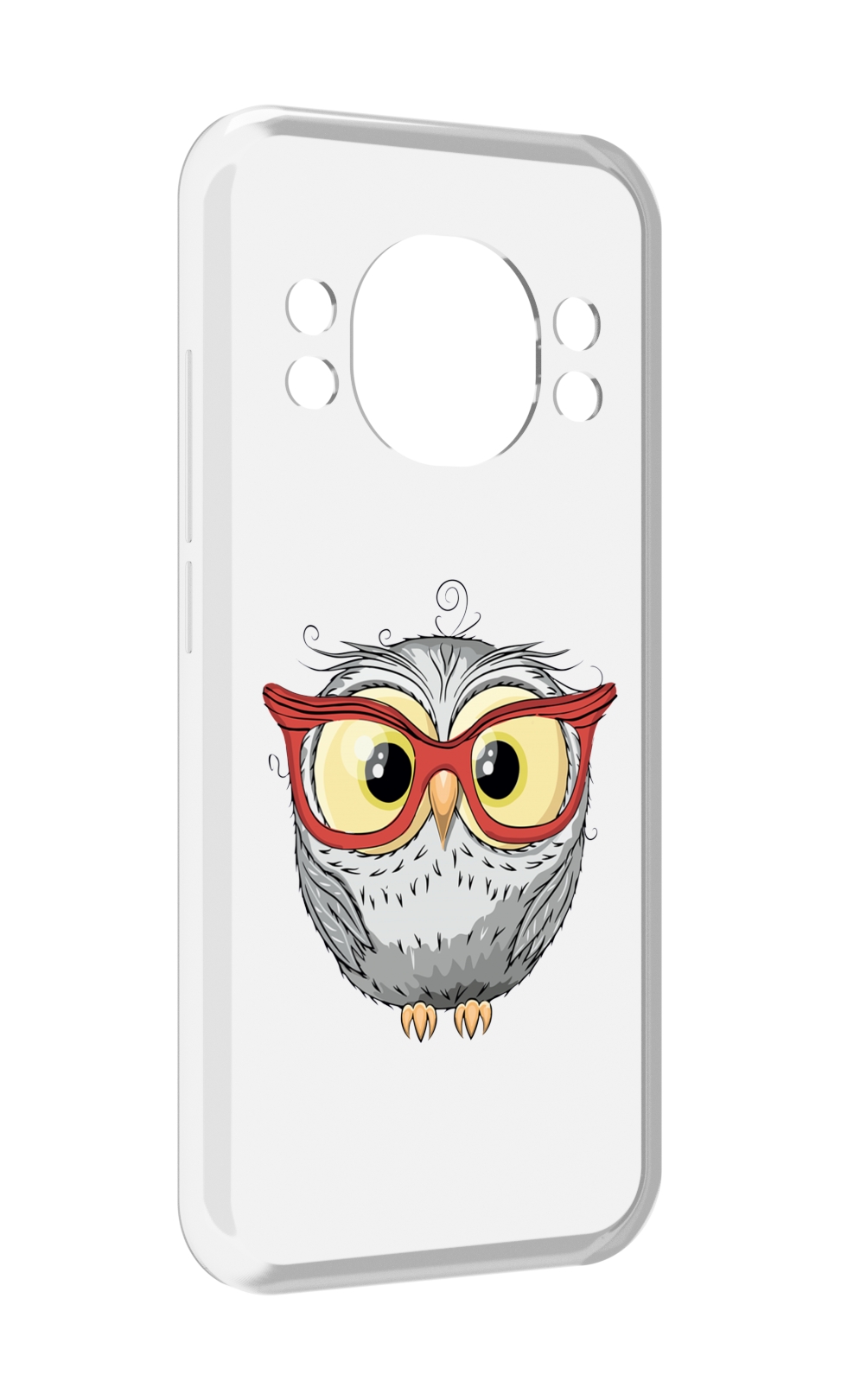 

Чехол MyPads сова-в-красных-очках для Doogee S98 / S98 Pro, Прозрачный, Tocco