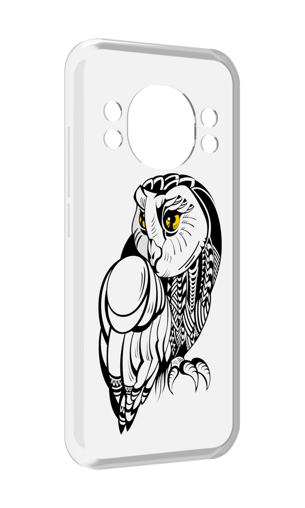 

Чехол MyPads сова-красотка для Doogee S98 / S98 Pro, Прозрачный, Tocco