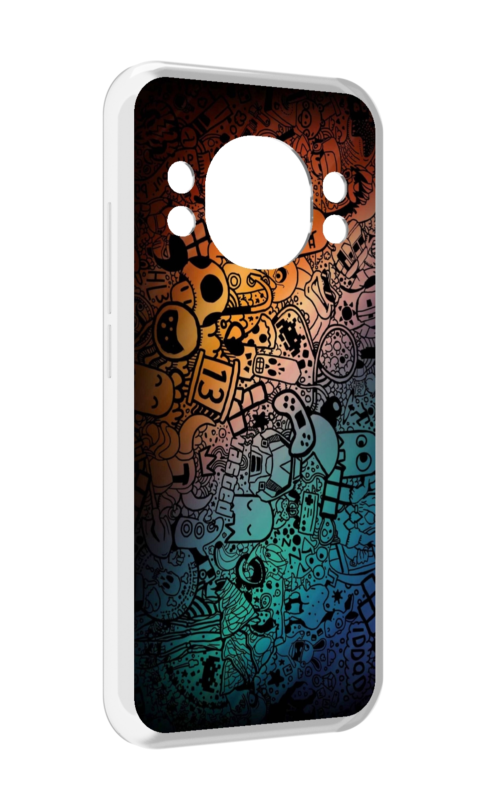 

Чехол MyPads стикеты в тени для Doogee S98 / S98 Pro, Прозрачный, Tocco