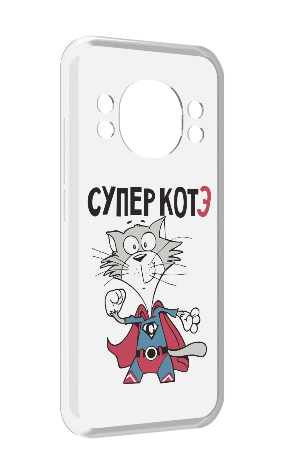 

Чехол MyPads супер-котэ для Doogee S98 / S98 Pro, Прозрачный, Tocco