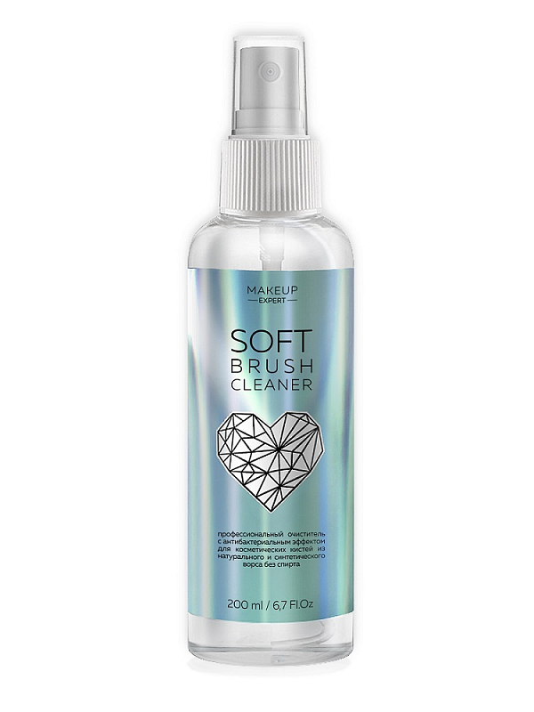 фото Бесспиртовой очиститель для кистей makeup expert soft brush cleaner 200 мл