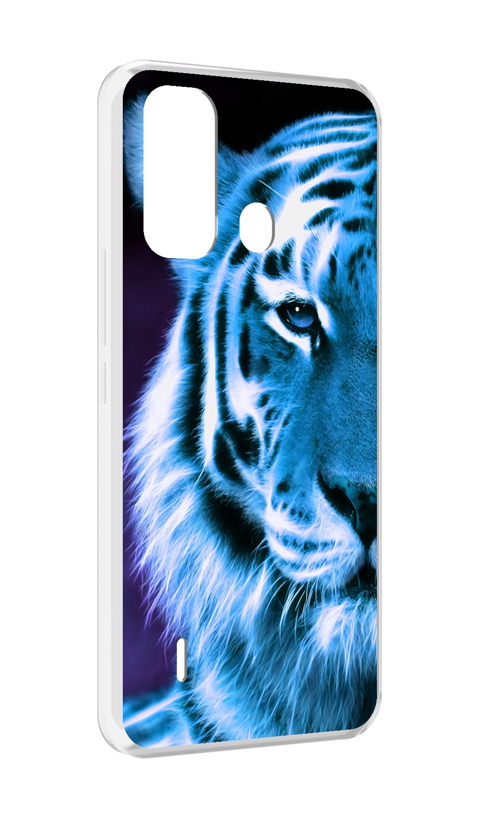 

Чехол MyPads Половина-тигра мужской для ITEL A49 / A58 / A58 Pro, Прозрачный, Tocco