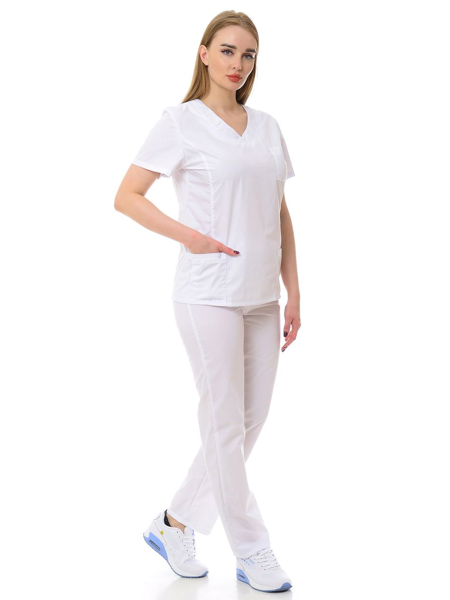 фото Костюм медицинский женский medicalwear магнолия 3 102 белый 40 ru