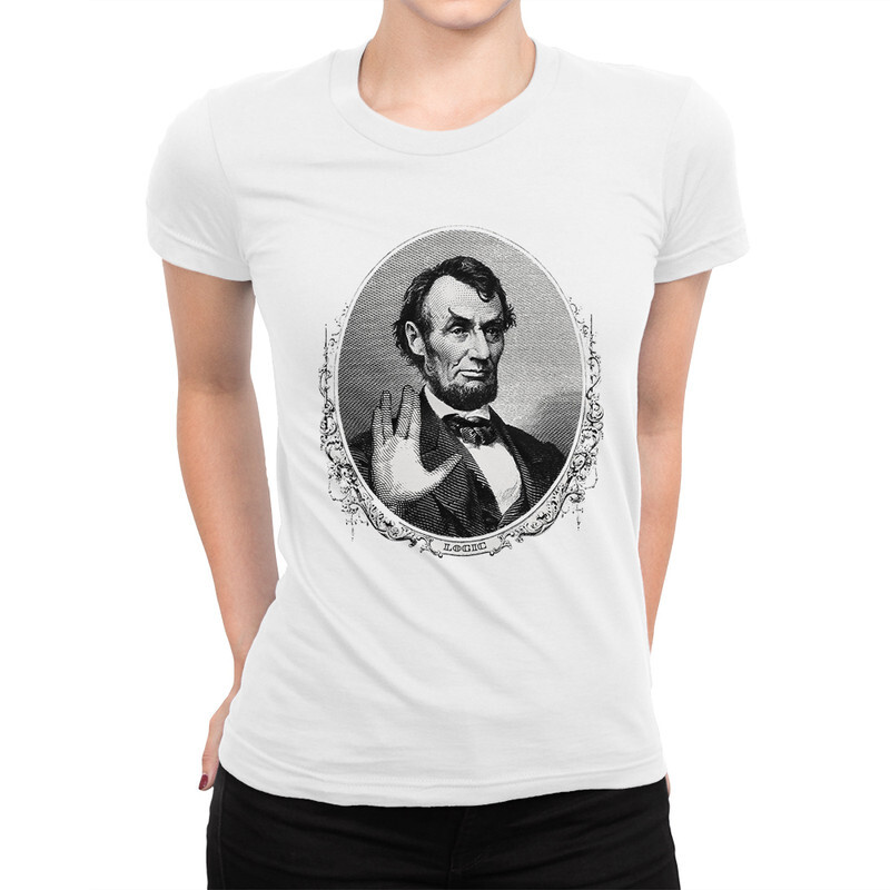 

Футболка женская Dream Shirts Авраам Линкольн 9899133111 белая 2XL, Авраам Линкольн 9899133111
