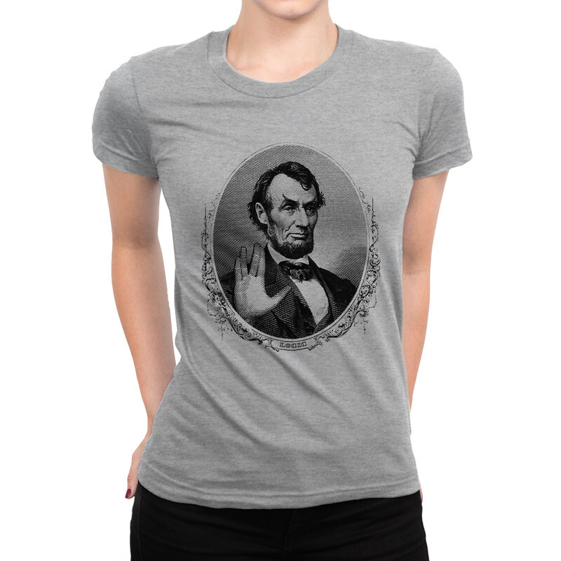 

Футболка женская Dream Shirts Авраам Линкольн 9899134111 серая XL, Авраам Линкольн 9899134111