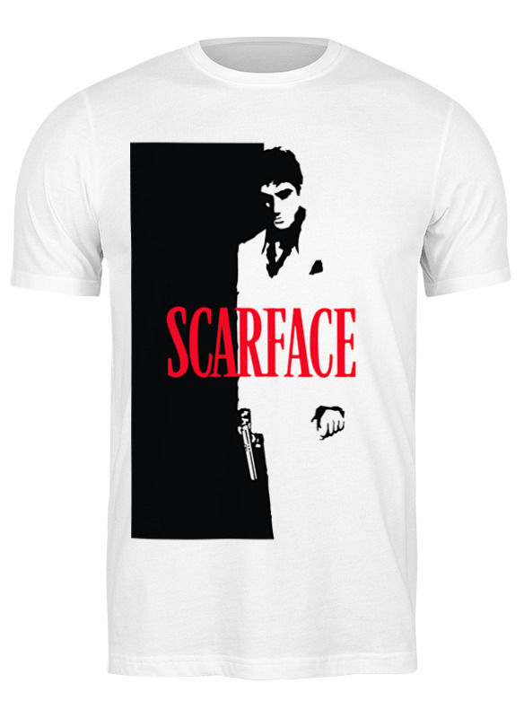 

Футболка мужская Printio Лицо со шрамом (scarface) белая XL, Белый, Лицо со шрамом (scarface)