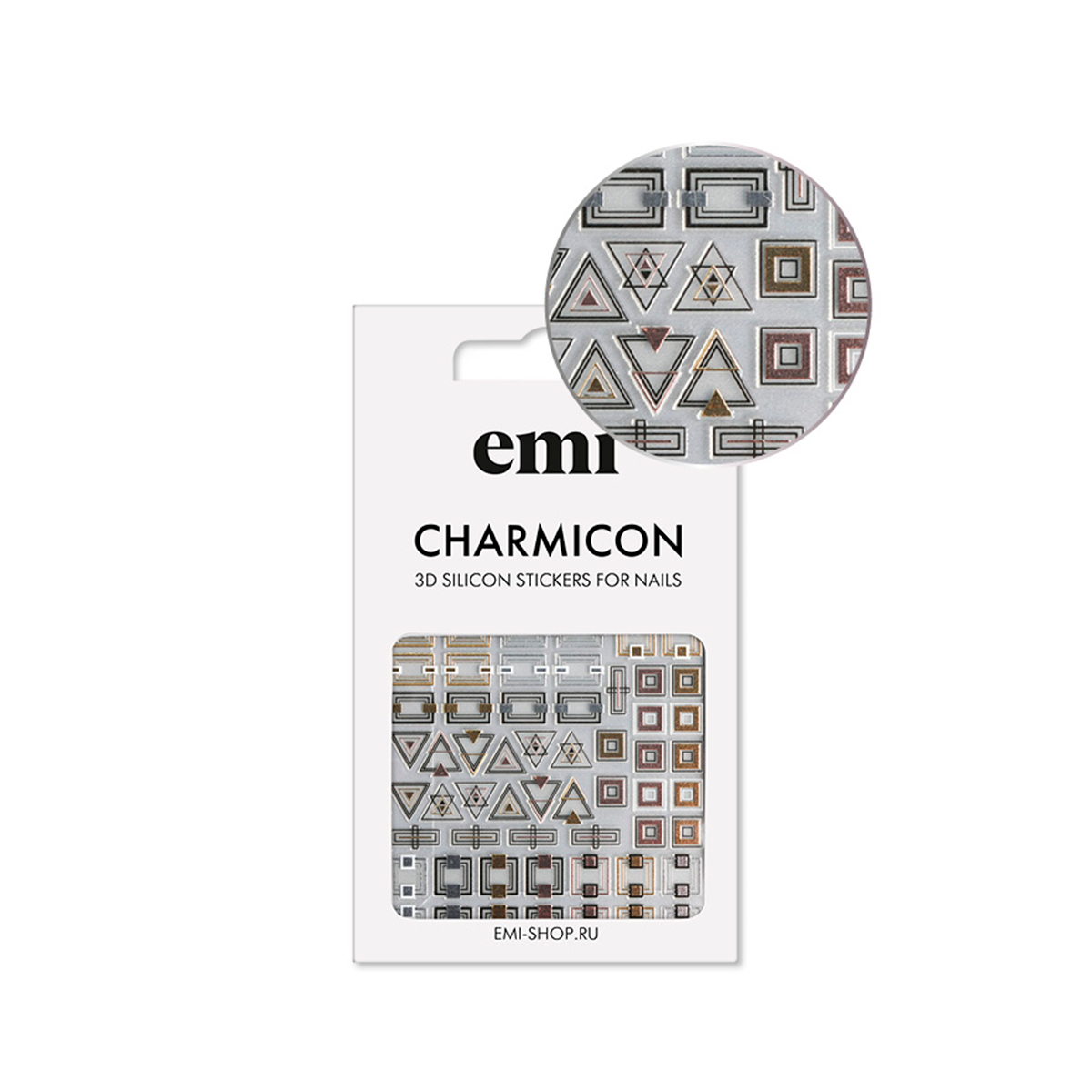 

E.Mi, 3D-стикеры №192 Классика Charmicon 3D Silicone Stickers, Разноцветный