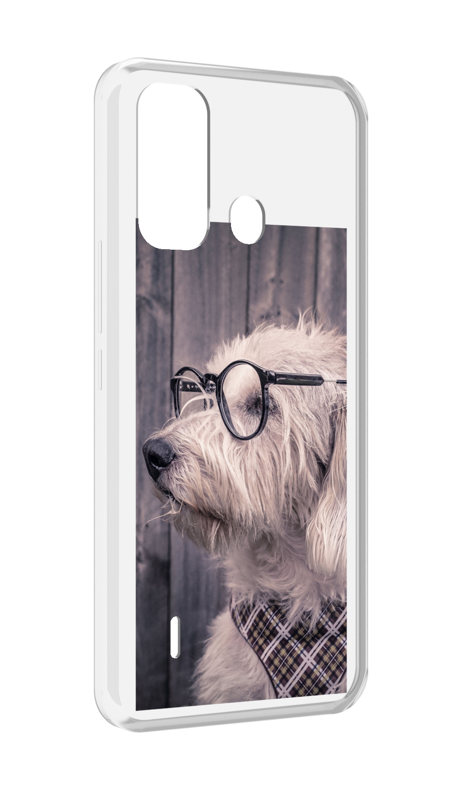 

Чехол MyPads Собака-в-очках для ITEL A49 / A58 / A58 Pro, Прозрачный, Tocco