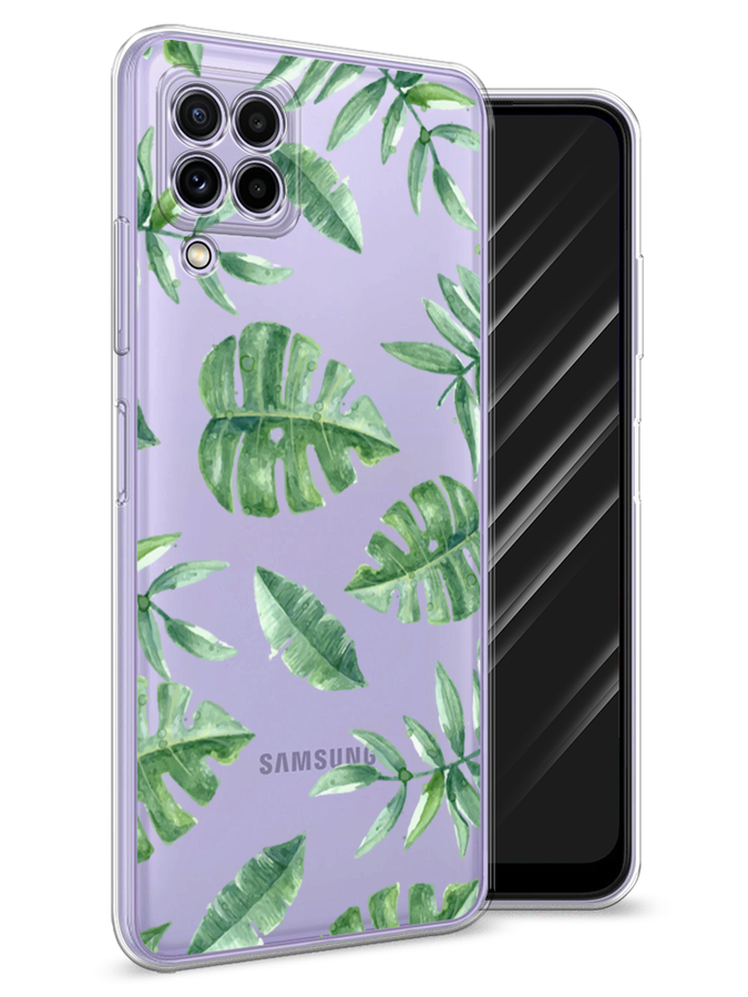 

Чехол Awog на Samsung Galaxy A22 / Самсунг A22 "Нарисованные пальмовые листья", Разноцветный, 2103150-4