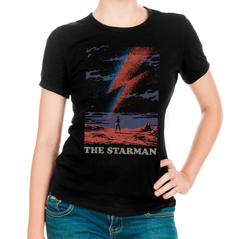 

Футболка женская Dream Shirts David Bowie 10004161 черная M, David Bowie 10004161
