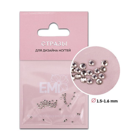 

E.Mi, Стразы «Бриллиант» №4, 50 шт., Прозрачный