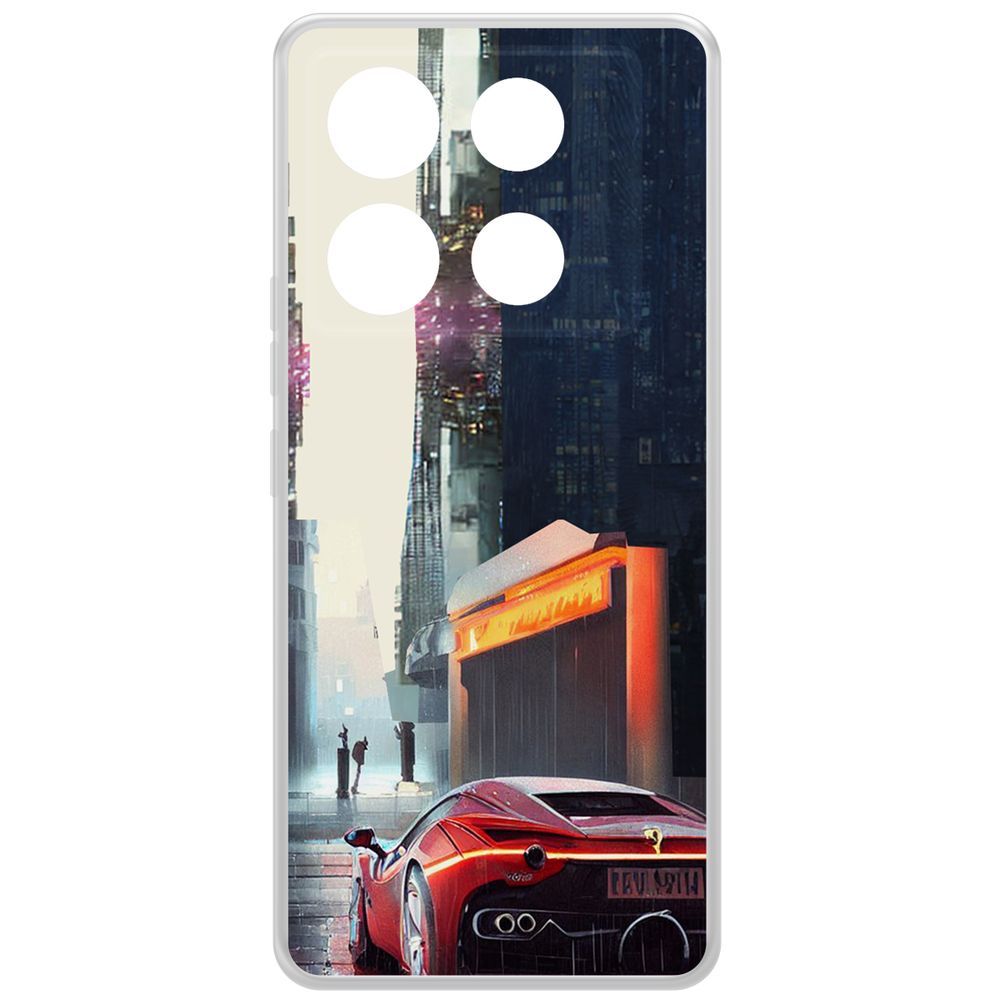 

Чехол-накладка Krutoff Clear Case Сити для INFINIX Note 40 Pro 5G, Прозрачный