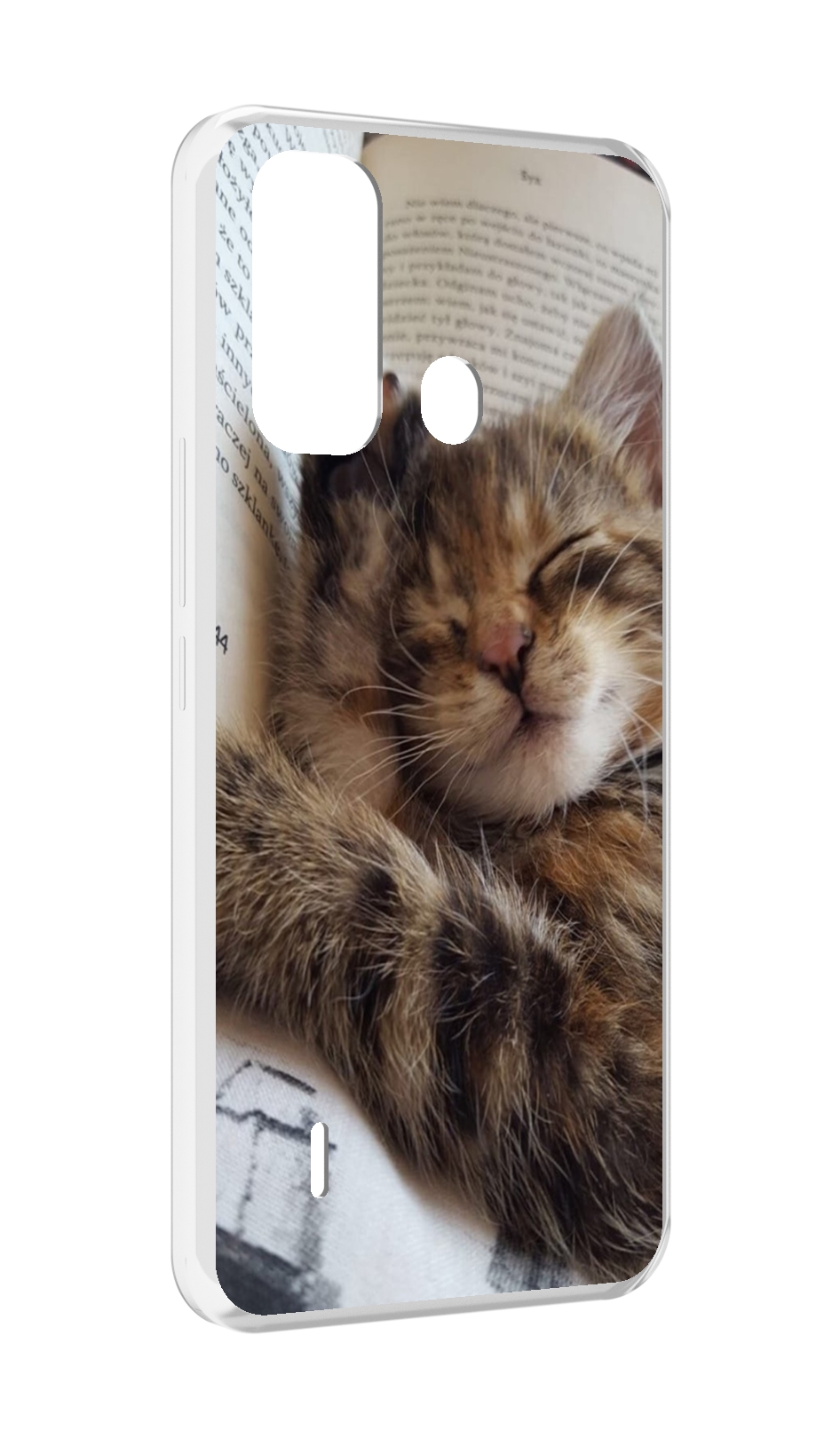 

Чехол MyPads Спящий-котенок для ITEL A49 / A58 / A58 Pro, Прозрачный, Tocco