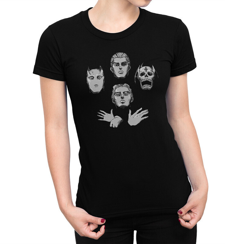 

Футболка женская Dream Shirts JoJos Bizarre Adventure 10004181 черная L, JoJos Bizarre Adventure 10004181