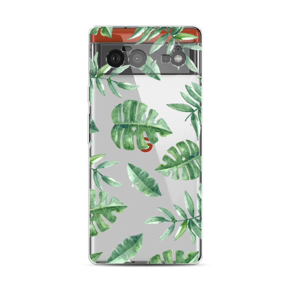 

Чехол Awog на Google Pixel 6 "Нарисованные пальмовые листья", Разноцветный, 270850-4