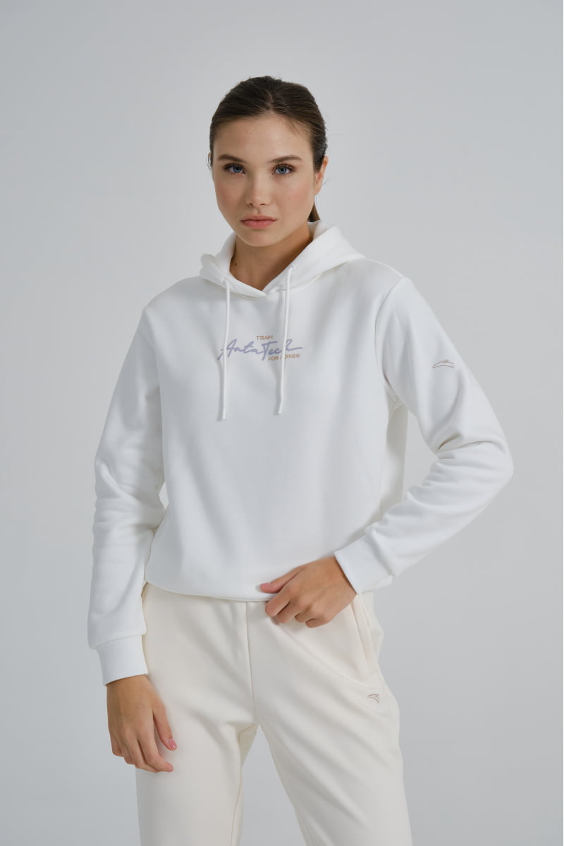 

Худи женское Anta 862347719 Training A-KIND FLEECE TECH белое 3XL, Белый, 862347719 Training A-KIND FLEECE TECH