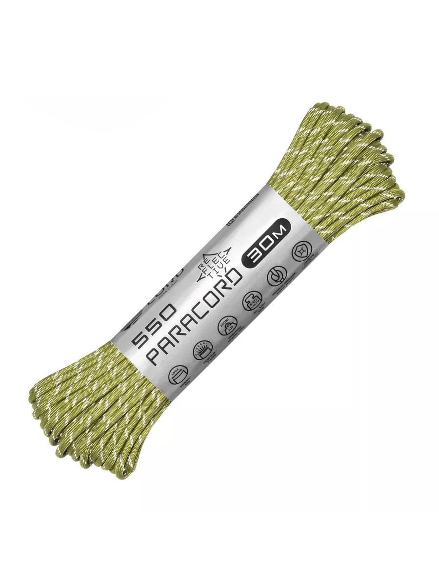 

Паракорд 550 Cord 30м световозвращающий (moss), Зеленый, УТ-00071780