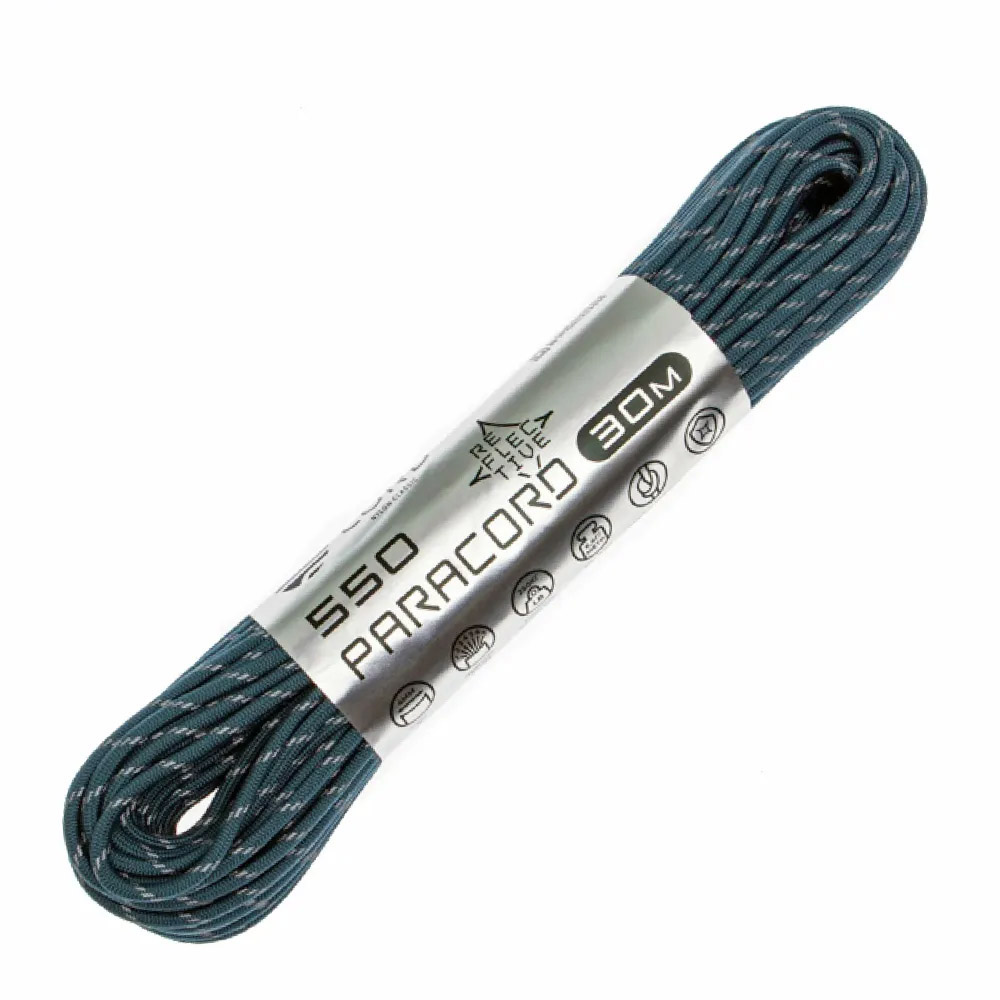 

Паракорд 550 Cord 30м световозвращающий (navy), Синий, УТ-00071781