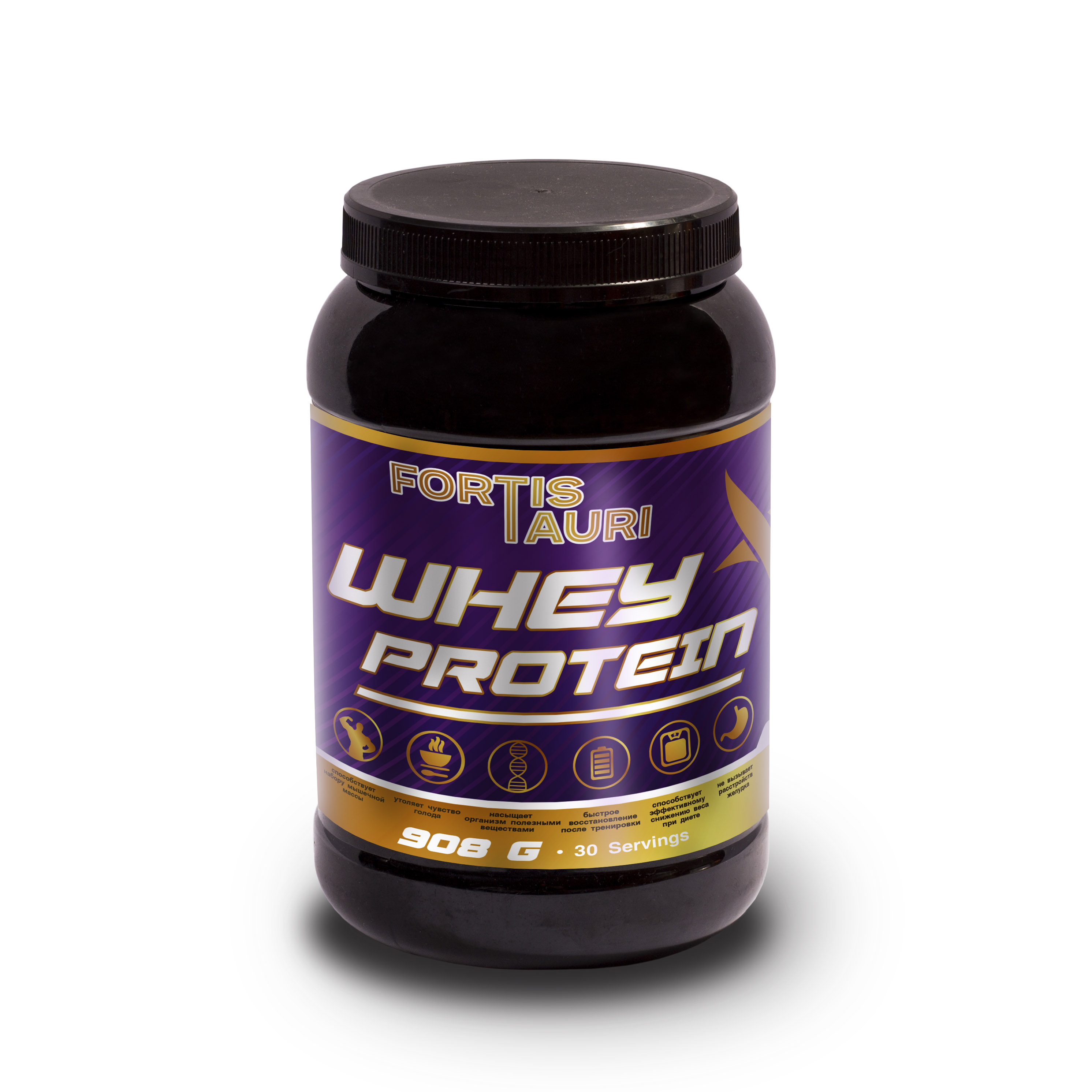 

Сывороточный протеин FortisTauri, 908 гр, вкус банан, whey