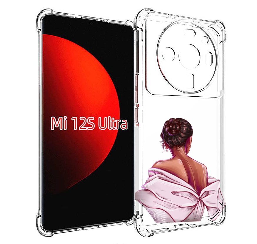 

Чехол MyPads девушка-со-спины женский для Xiaomi 12S Ultra, Прозрачный, Tocco