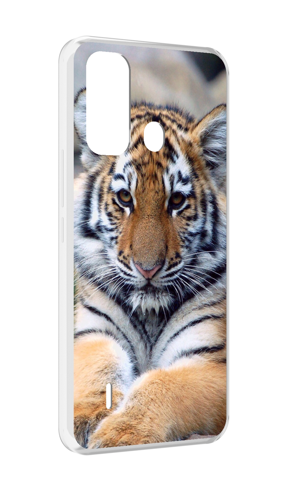 

Чехол MyPads Тигренок для ITEL A49 / A58 / A58 Pro, Прозрачный, Tocco