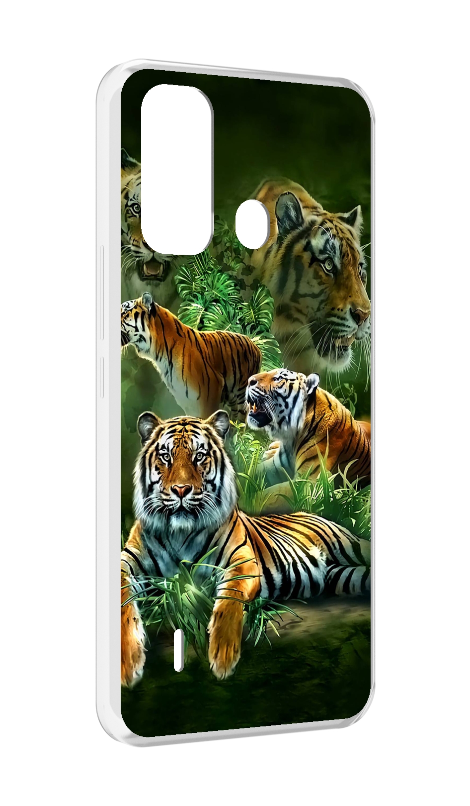 

Чехол MyPads Тигры для ITEL A49 / A58 / A58 Pro, Прозрачный, Tocco
