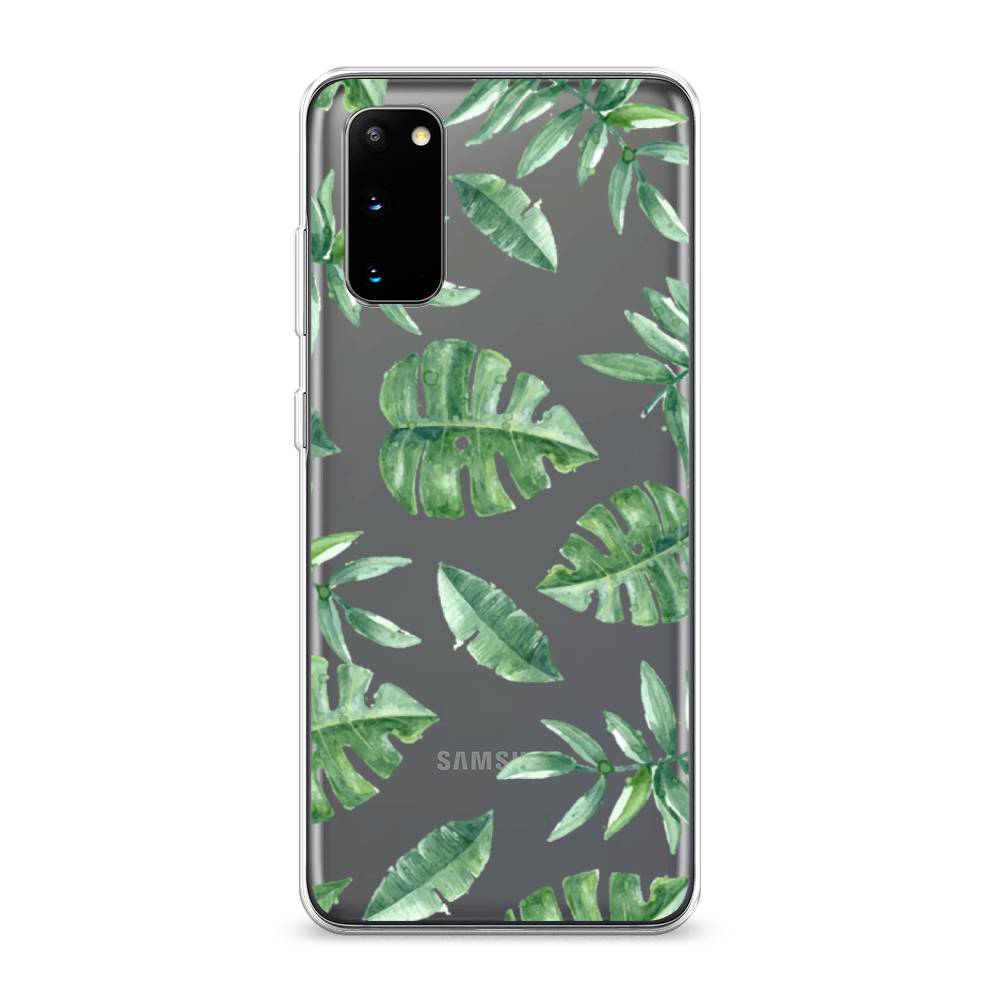 

Чехол Awog на Samsung Galaxy S20 "Нарисованные пальмовые листья", Разноцветный, 29250-4