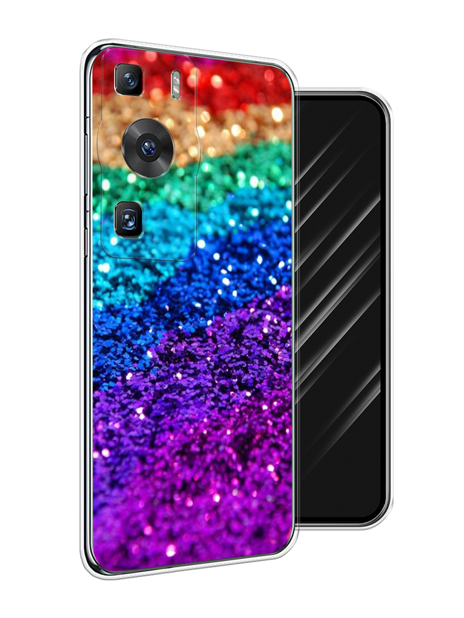 

Чехол Awog на Huawei P60/P60 Pro "Блестящая радуга рисунок", Разноцветный, 6121150-3