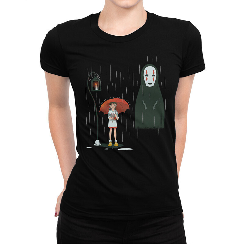 

Футболка женская Dream Shirts Унесенные призраками 10004261 черная L, Унесенные призраками 10004261