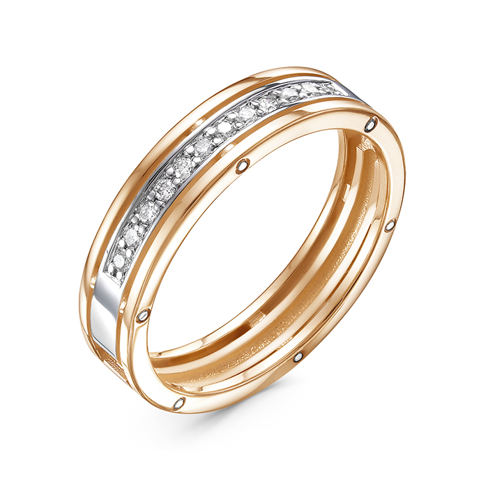 

Кольцо из золота р.  ЯХОНТ Золотой 223812, бриллиант, 223812