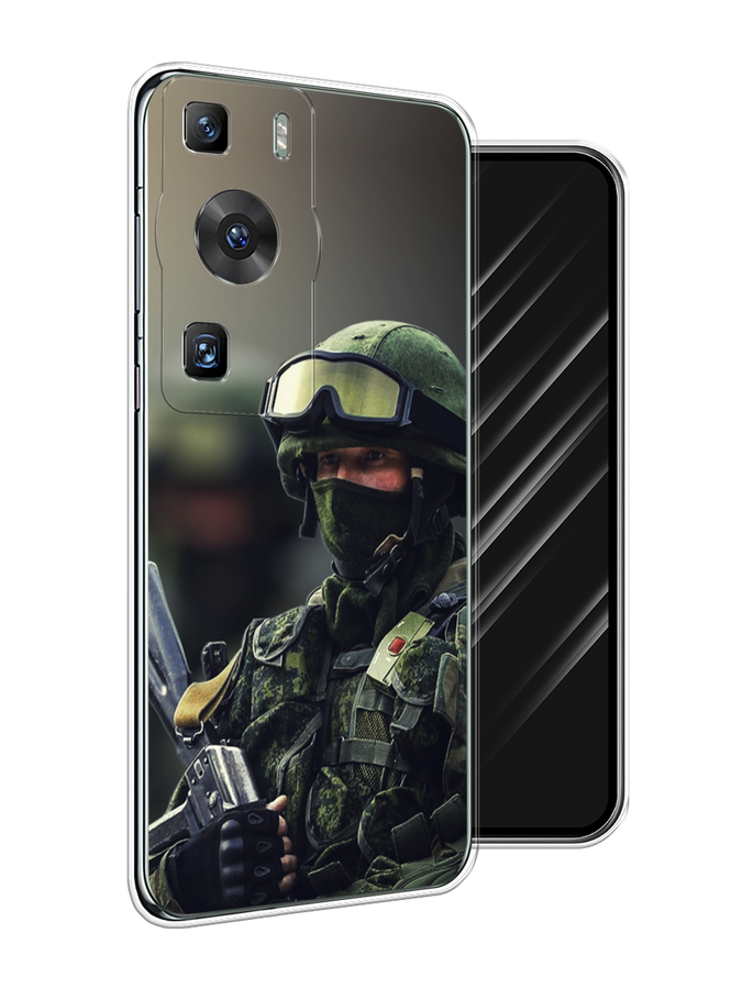 

Чехол Awog на Huawei P60/P60 Pro "Солдат", Зеленый;серый, 6121150-5