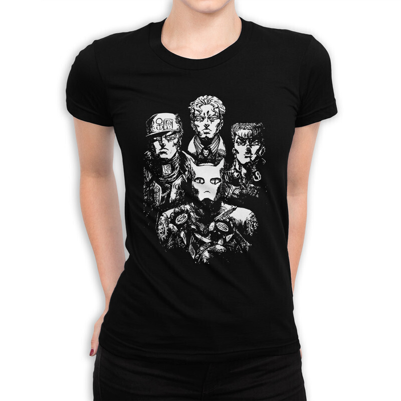 

Футболка женская Dream Shirts JoJos Bizarre Adventure 10004291 черная L, JoJos Bizarre Adventure 10004291