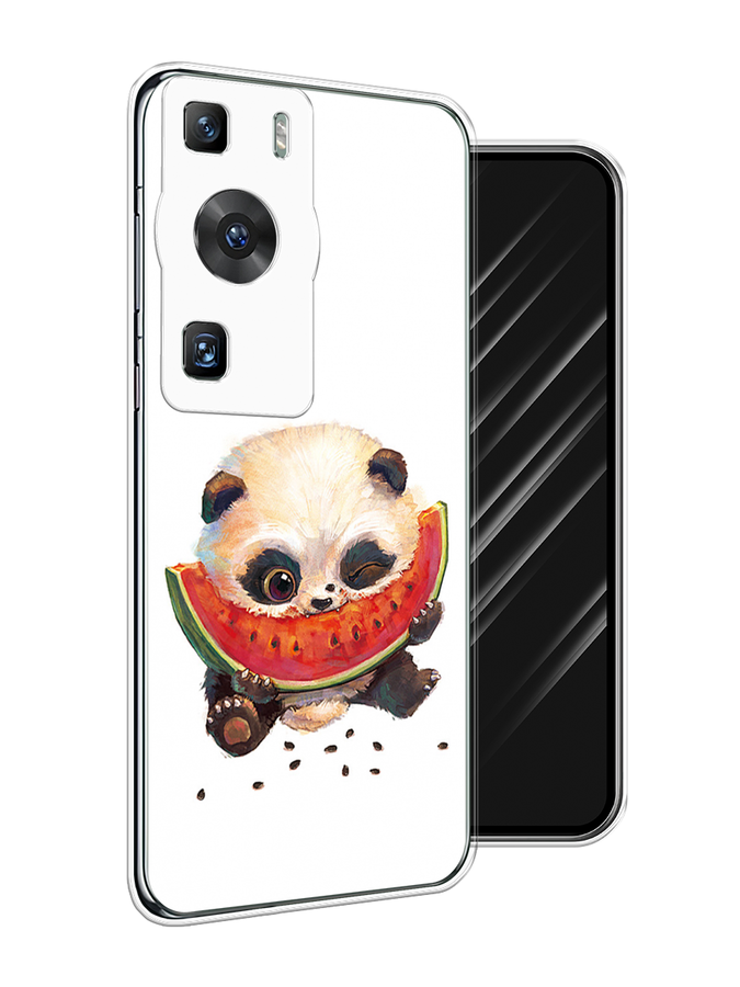

Чехол Awog на Huawei P60/P60 Pro "Малыш панды с арбузом", Белый;красный, 6121150-1