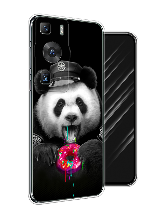 

Чехол Awog на Huawei P60/P60 Pro "Панда police", Черный;белый;розовый, 6121150-2