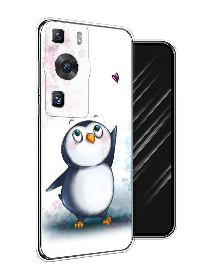 

Чехол Awog на Huawei P60/P60 Pro "Пингвин и сердечко", Белый, 6121150-1