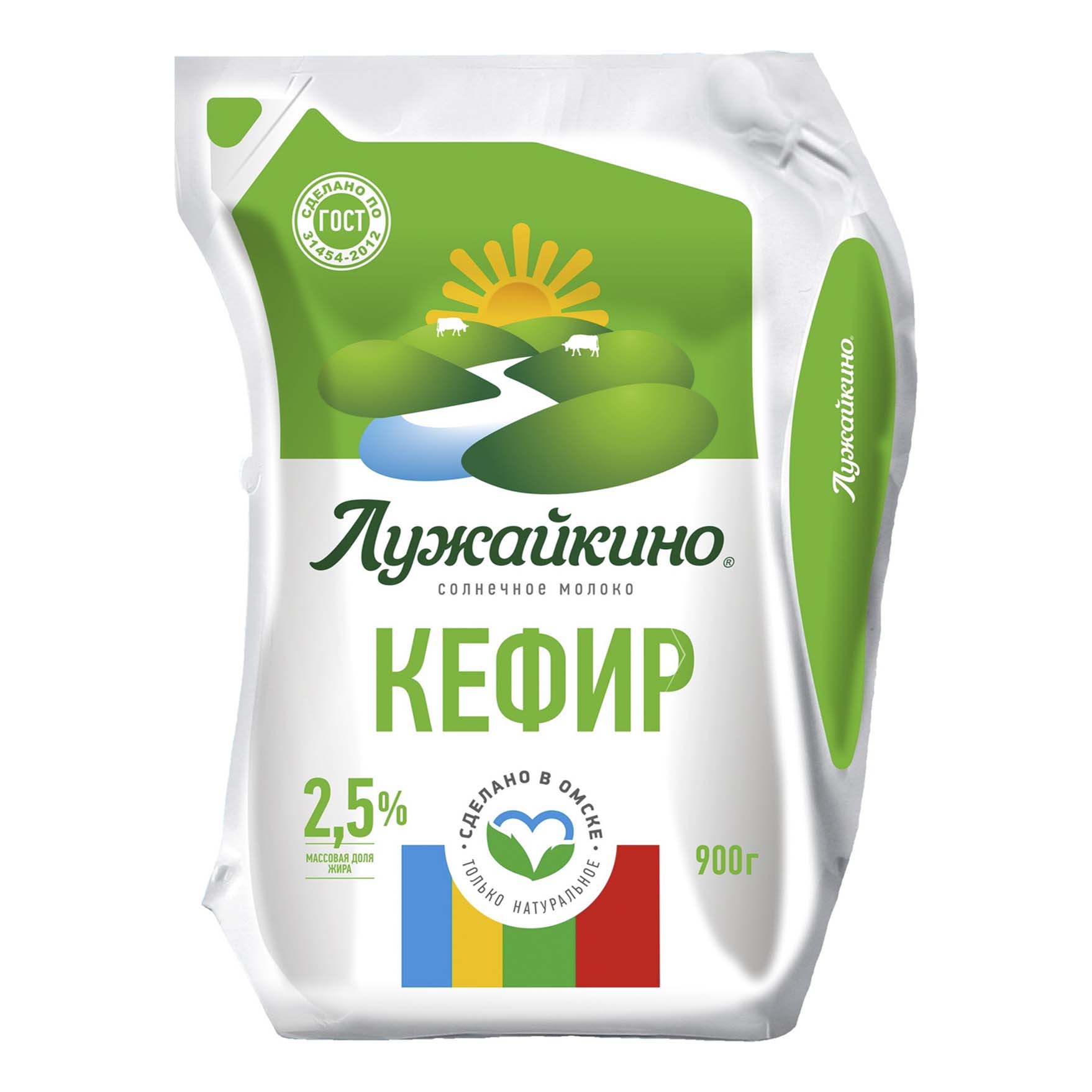 

Кефир Лужайкино 2,5% 900 г бзмж