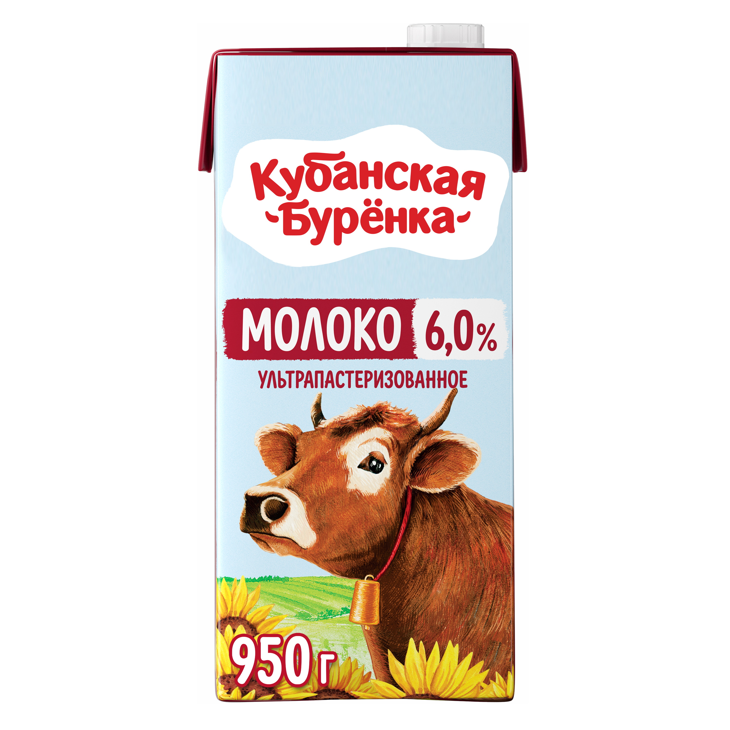 

Молоко Кубанская бурёнка ультрапастеризованное 6% 950 мл бзмж