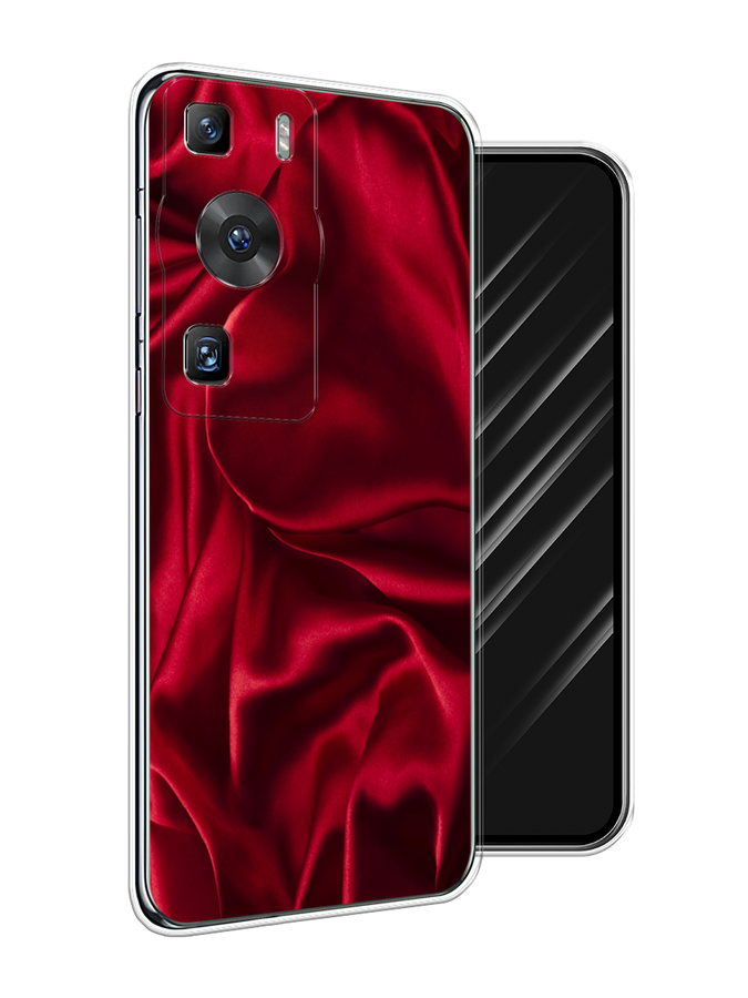 

Чехол Awog на Huawei P60/P60 Pro "Текстура красный шелк", 6121150-3