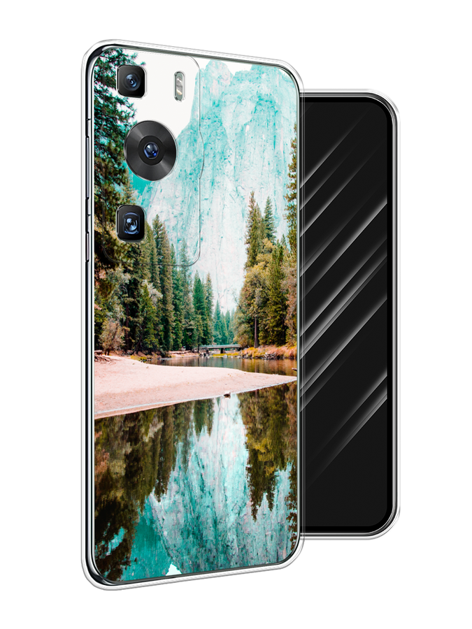 

Чехол Awog на Huawei P60/P60 Pro "Горы 11", Зеленый;голубой, 6121150-4