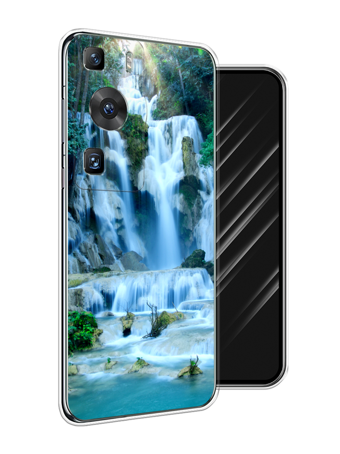 

Чехол Awog на Huawei P60/P60 Pro "Водопад 8", Голубой;зеленый, 6121150-4