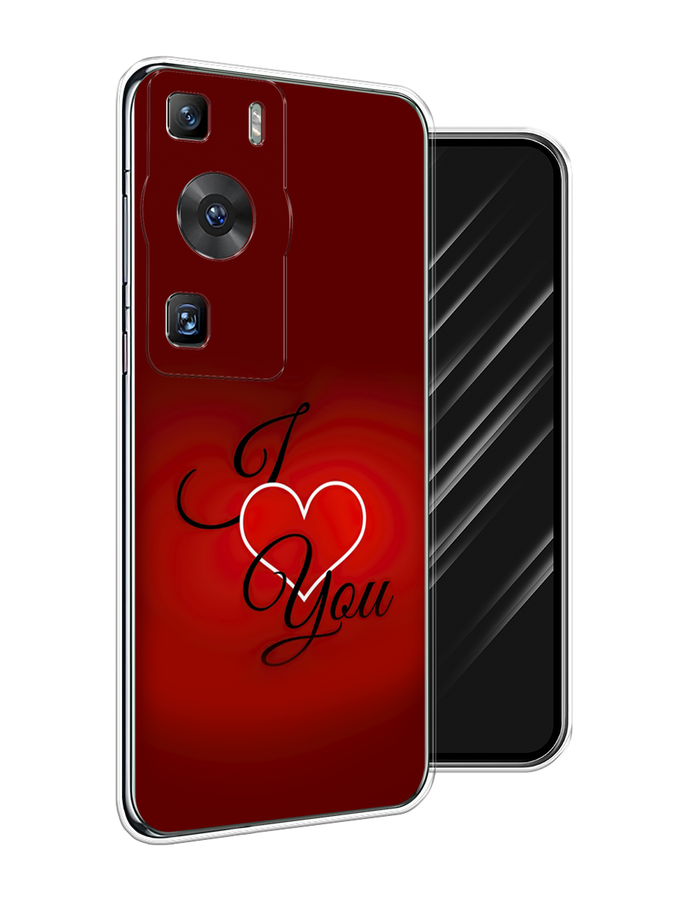 

Чехол Awog на Huawei P60/P60 Pro "I love you 3", Красный;бордовый;черный, 6121150-6