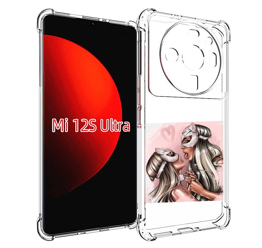 

Чехол MyPads девушки-поцелуй женский для Xiaomi 12S Ultra, Прозрачный, Tocco