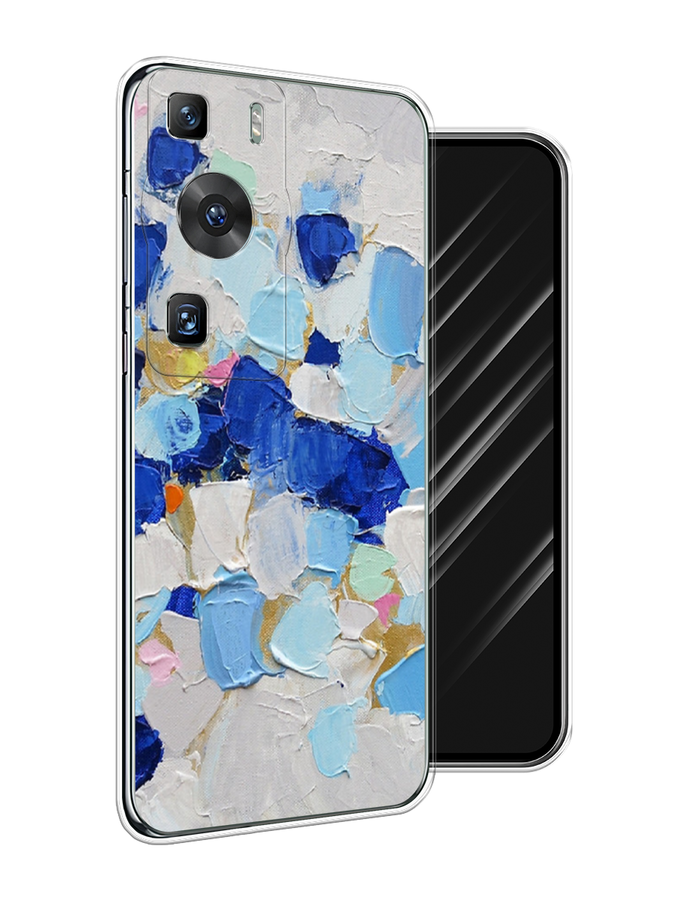 

Чехол Awog на Huawei P60/P60 Pro "Холст сине-белый", Синий, 6121150-10