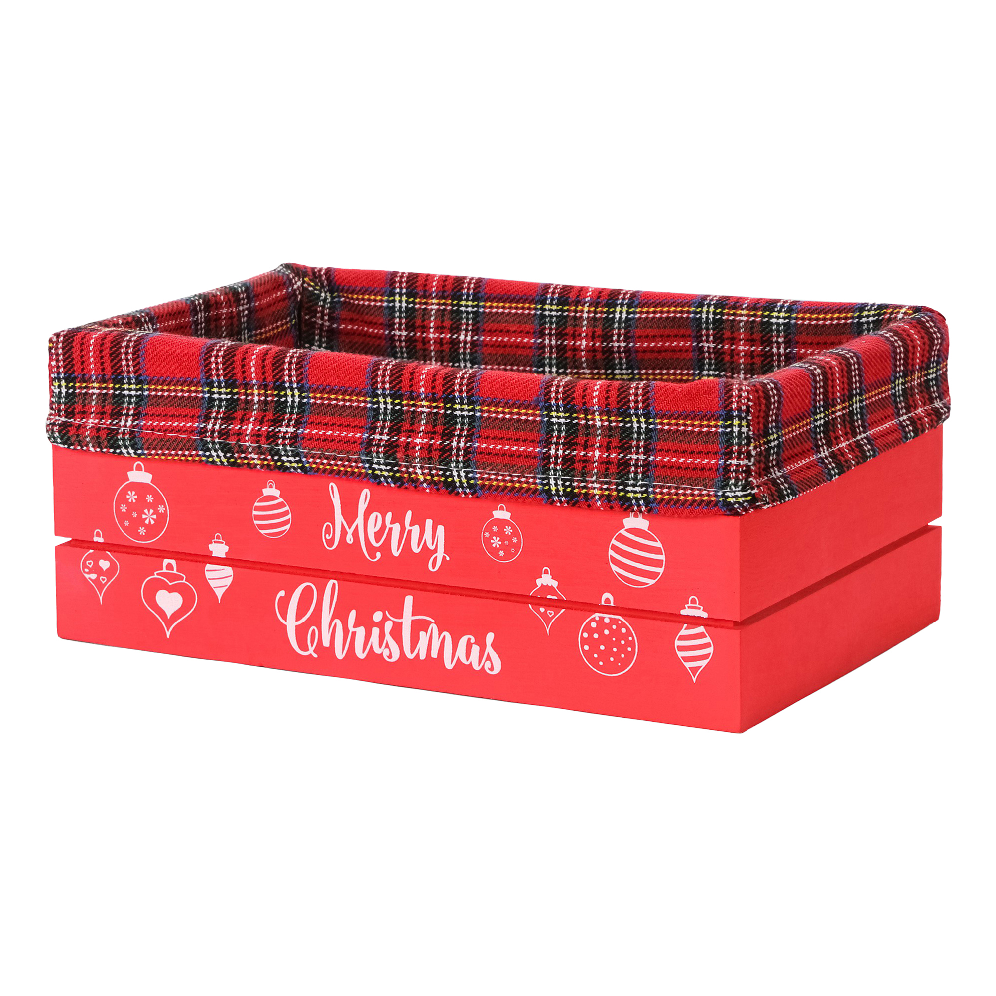 

Ящик Ad trend Merry Christmas декоративный 28,5x19,5x11 см красный