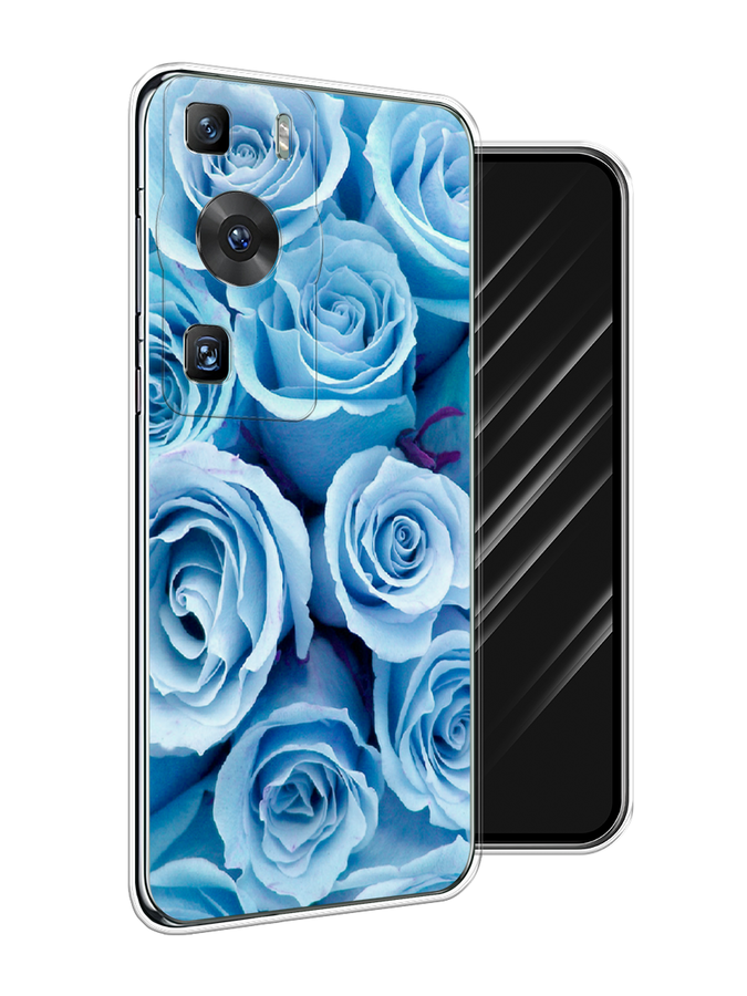 

Чехол Awog на Huawei P60/P60 Pro "Лазурные розы", Голубой, 6121150-8