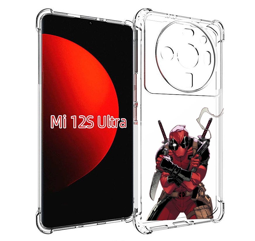 

Чехол MyPads дедпул-подмигивает для Xiaomi 12S Ultra, Прозрачный, Tocco
