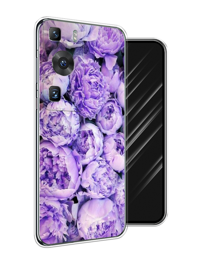

Чехол Awog на Huawei P60/P60 Pro "Пионы сиреневые", Фиолетовый;голубой, 6121150-8